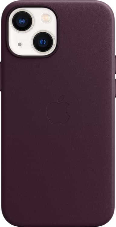 iPhone 13 mini skinndeksel med MagSafe (mørk kirsebær)