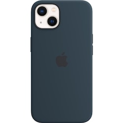 iPhone 13 silikondeksel med MagSafe (havdypblå)