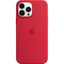 iPhone 13 Pro Max silikondeksel med MagSafe (rød)