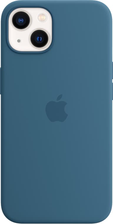iPhone 13 silikondeksel med MagSafe (dueblå)