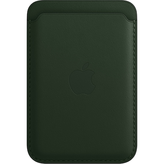iPhone lommebok i skinn med MagSafe (sekoyagrønn)