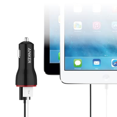 Anker PowerDrive 2 24W Dual USB billader (sort)