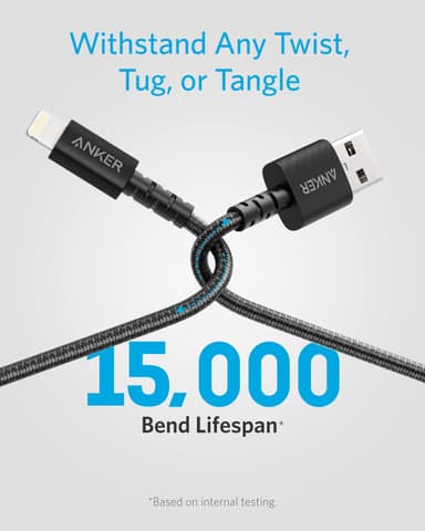 Anker PowerLine Select+ USB-A til LTG kabel 1,8m (sort)