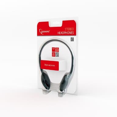Gembird MHP-123 Stereohodetelefoner med volumkontroll 3,5 mm, svart,