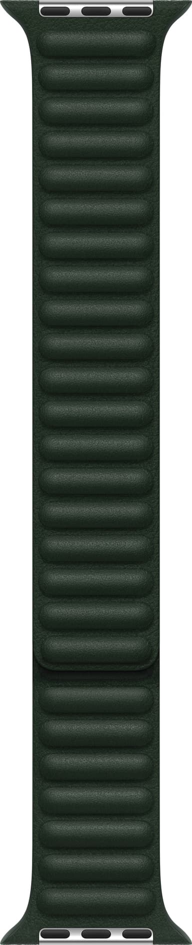 Apple 45 mm Leather Link klokkereim i skinn M/L (sekoyagrønn)