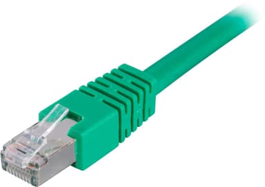 DELTACO F / UTP Cat6 patchkabel, LSZH, 20m, grønn