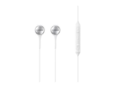 Samsung EO-IG935, Hodesett, In-ear, Samtaler og musikk, Hvit, Stereofonisk, Spill av/pause, Volume +, Volume -