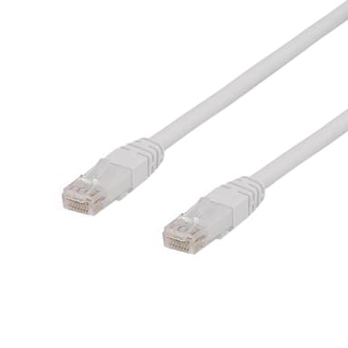 DELTACO U / UTP Cat6a patchkabel, 20m, 500MHz, Delta -sertifisert, hvit