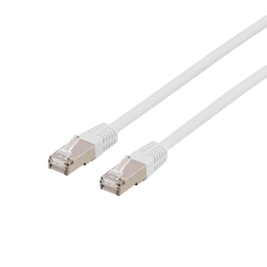DELTACO U / FTP Cat6a patchkabel, LSZH, 10m, hvit