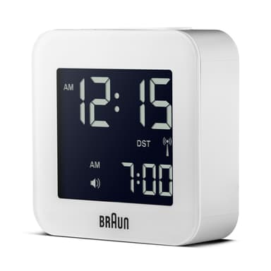 Braun digital vekkerklokke radiostyrt BNC008WH-RC