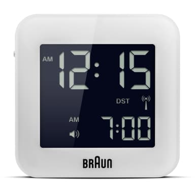 Braun digital vekkerklokke radiostyrt BNC008WH-RC