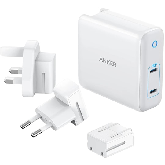 Anker PowerPort III 2-Port 60W USB-C lader (hvit)