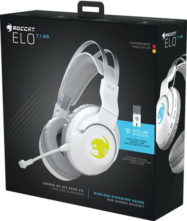 Roccat Elo 7.1 Air Wireless gaming headset (hvit)