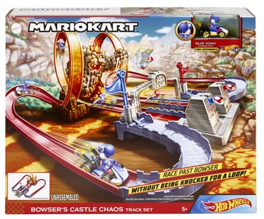 Hot Wheels Mario Kart Bowsers Castle Track Set