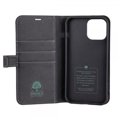 Onsala iPhone 13 Pro Max Etui ECO Wallet Svart