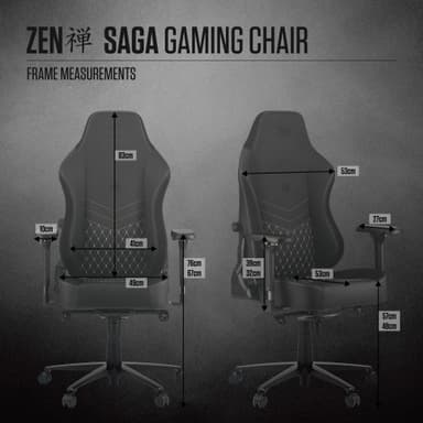 Zen Saga gamingstol (sort)