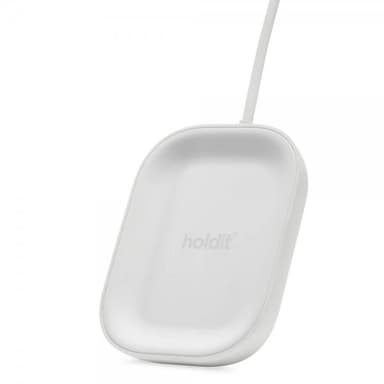 holdit Trådløs Lader Earphone Wireless Charger Hvit