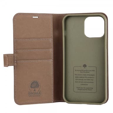 Onsala iPhone 13 Pro Max Etui ECO Wallet Brun