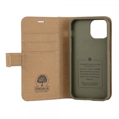 Onsala iPhone 13 Mini Etui ECO Wallet Sand