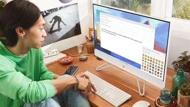 HP All-in-one 27 R5-5/8/512 AIO stasjonær PC