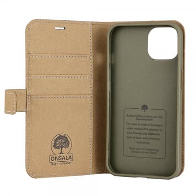 Onsala iPhone 13 Etui ECO Wallet Sand
