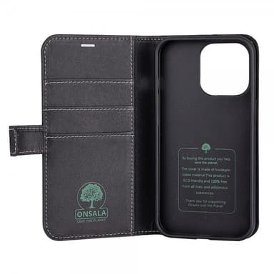 Onsala iPhone 13 Pro Etui ECO Wallet Svart