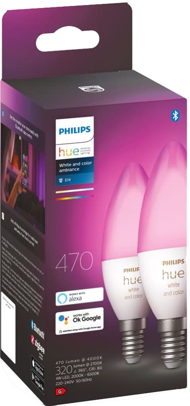 Philips Hue WCA 4W B39 E14 2-pk.