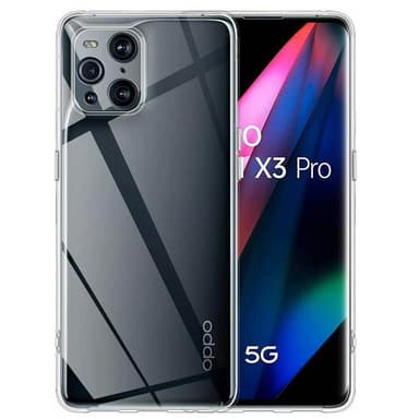 Silikondeksel gjenomsiktig Oppo Find X3 Pro 5G