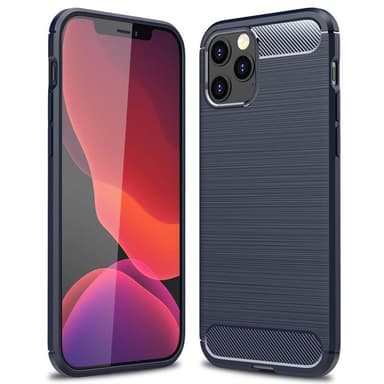 Børstet silikonveske Apple iPhone 13 Pro Max (6,7 "") - Blå
