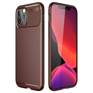 Carbon silikon deksel Apple iPhone 13 Pro (6.1"") - brun