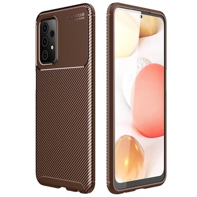 Karbon silikon Deksel Samsung Galaxy A52s 5G  - brun