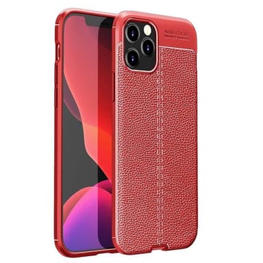 Lærmønstret TPU-deksel Apple iPhone 13 Pro (6.1 ")  - RØD