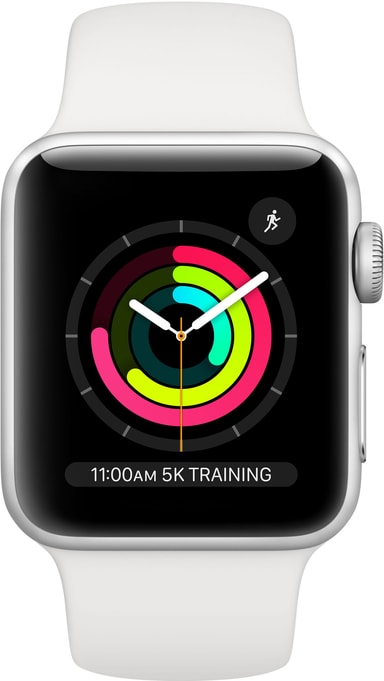 Apple Watch Series 3 38 mm (sølv alu 