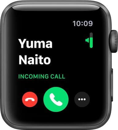 Apple Watch Series 3 42mm (sort/hvit sportsreim)