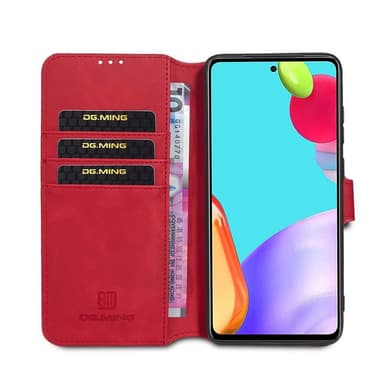 DG-Ming mobil lommebok 3-kort Samsung Galaxy A52s 5G  - RØD