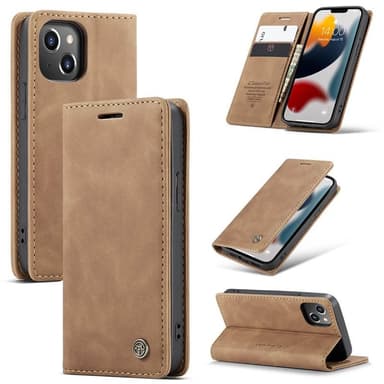 CaseMe Smart FlipCase Apple iPhone 13  - brun