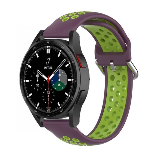EBN Sport Armband Samsung Galaxy Watch 4 Classic 46mm - Lilla/grønn
