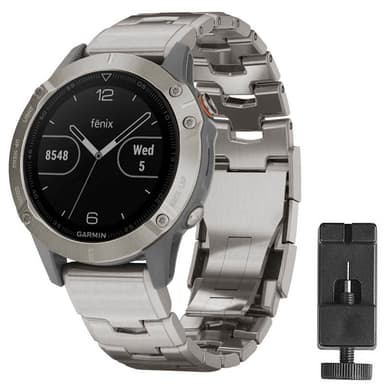 Armbånd titan Garmin Fenix 5 - Sølv