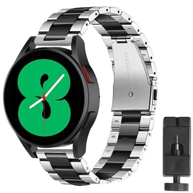 Armbånd Rustfritt stål Samsung Galaxy Watch 4 (40mm) - Sølv/svart