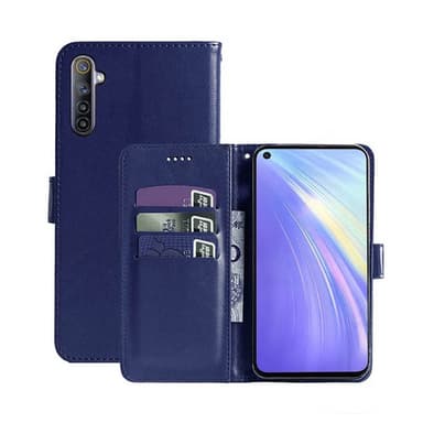 Lommebokdeksel 3-kort Realme 6  - Mørke blå