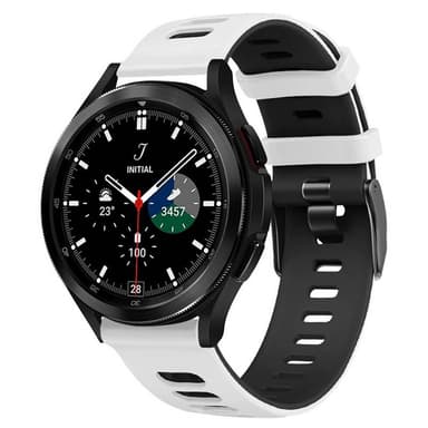 Twin Sport Armband Samsung Galaxy Watch 4 Classic (42mm) - Hvit/svart