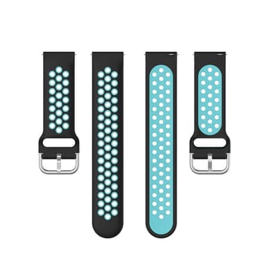 EBN Sport Armband Samsung Galaxy Watch 4 Classic 42mm - Svart/ Turkis
