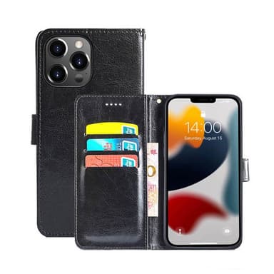 Apple iPhone 13 Pro Max Lommebokdeksel 3-kort  - Svart