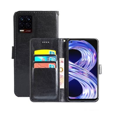 Lommebokdeksel 3-kort Realme 8 Pro  - Svart