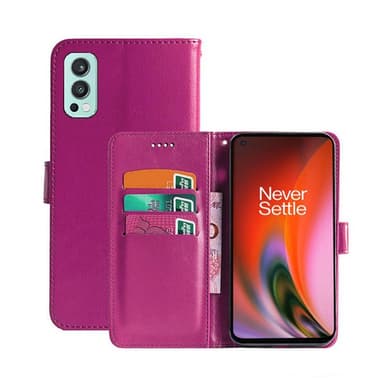 Lommebokdeksel 3-kort OnePlus Nord 2 5G - Rosa
