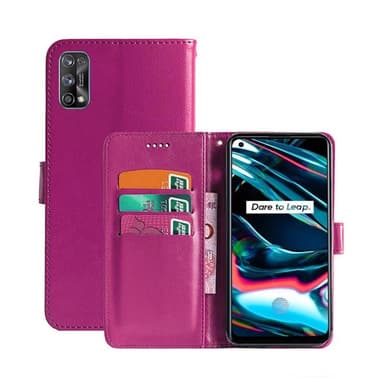 Lommebokdeksel 3-kort Realme 7 Pro 4G  - Rosa