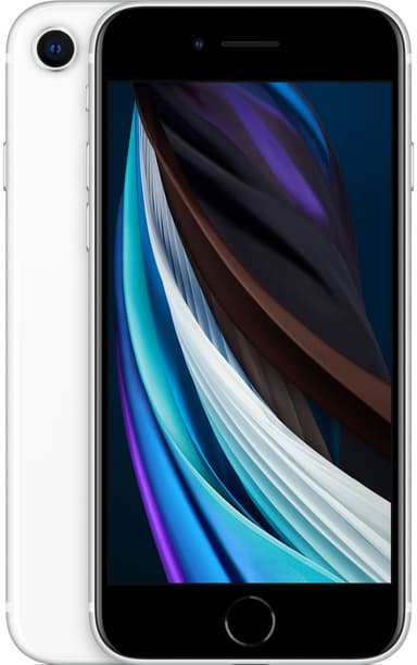 iPhone SE smarttelefon 128GB (hvit)