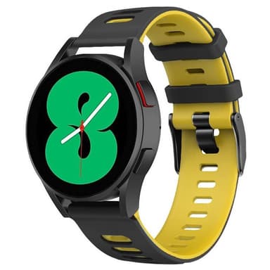Twin Sport armbånd Samsung Galaxy Watch 4 (40mm) - Svart/gul