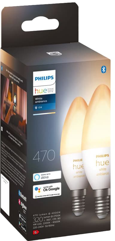 Philips Hue WA 4W B39 E14 2-pk.