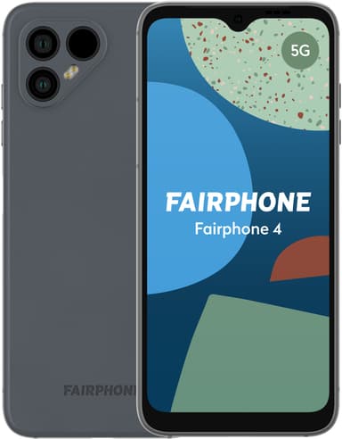 Fairphone 4 – 5G smarttelefon 6/128GB (grå)